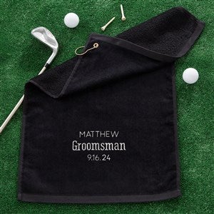 Wedding Party Personalized Golf Towel