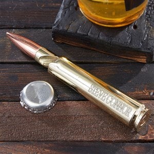 Get Blitzed. Engraved Bullet Beer Bottle Opener