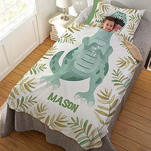 Dinosaur Character Personalized 60x80 Sherpa Blanket