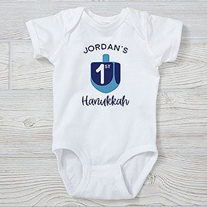 First Hanukkah Personalized Baby Bodysuit