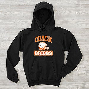 15 Sports Personalized Coach Hanes Adult Hooded Sweatshirt