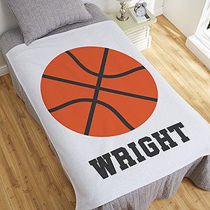 Basketball Personalized 50x60 Sweatshirt Blanket