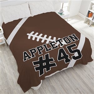 Football Personalized 90x108 Plush King Fleece Blanket