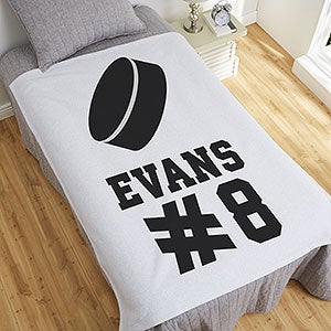 Hockey Personalized 50x60 Sweatshirt Blanket
