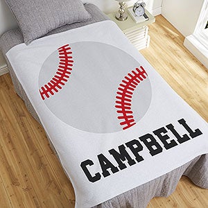 Baseball Personalized 50x60 Sweatshirt Blanket