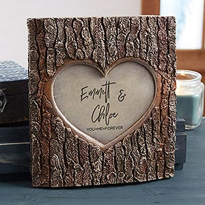 Romantic Couple Personalized Resin Tree Trunk Sculpture - #30032