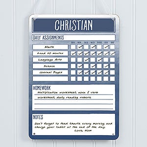 Task Completion Personalized Dry Erase Sign
