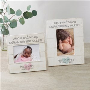 Love Is... Grandparents Personalized Shiplap Picture Frame - 30082