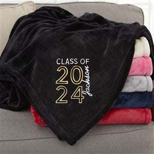 Graduating Class Of Embroidered Fleece Blankets - 30084