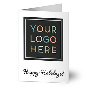 Company Logo Note Cards & Envelopes - Vertical - Set of 12