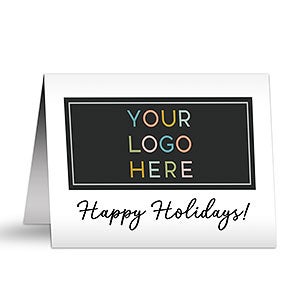 Company Logo Note Cards & Envelopes - Horizontal - Set of 12