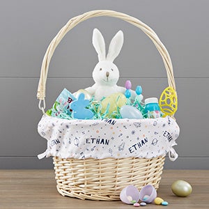 Space Personalized Natural Wicker Easter Basket