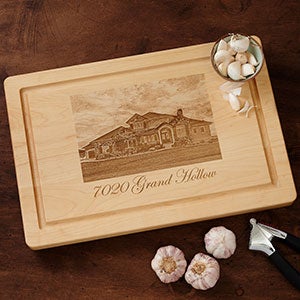 Maple Leaf Personalized 18 Cutting Board without Handles