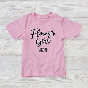 Classic Elegance Flower Girl Personalized Toddler T-Shirt