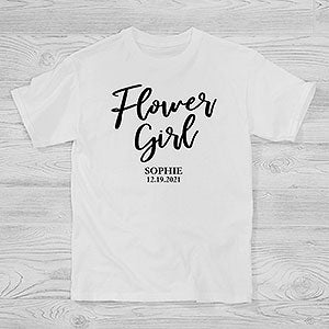 Classic Elegance Flower Girl Personalized Hanes Youth T-Shirt