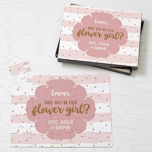 Will You Be Our Flower Girl Personalized Puzzle 25 Pieces