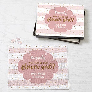 Will You Be Our Flower Girl Personalized Puzzle 252 Pieces