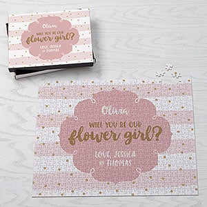 Will You Be Our Flower Girl Personalized Puzzle 500 Pieces
