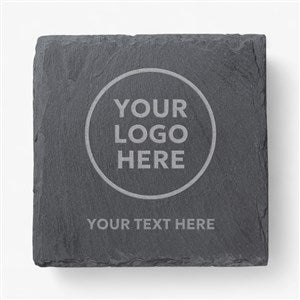 Personalized Logo Engraved Slate Coaster Set - 30345