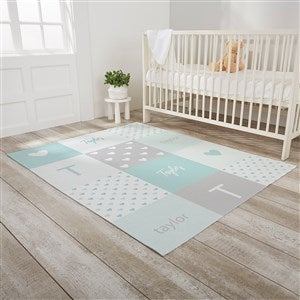 Baby Heart Personalized Nursery Area Rug 48x60