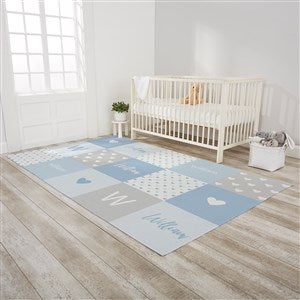 Baby Heart Personalized Nursery Area Rug 60x96