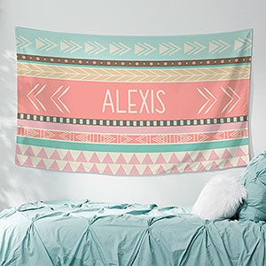Bohemian Chic Personalized Wall Tapestry