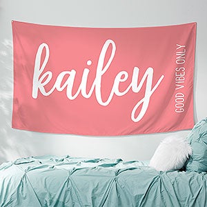 Scripty Style Personalized Wall Tapestry
