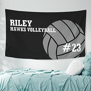 Volleyball Personalized Wall Tapestry