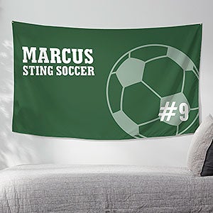 Soccer Personalized Wall Tapestry