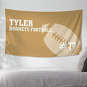 Football Personalized Wall Tapestry