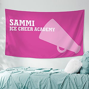 Cheerleading Personalized Wall Tapestry