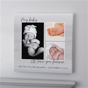 Love You Forever Personalized Baby Canvas Prints - 16x16