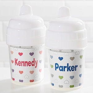 Hearts Personalized Baby 5oz Sippy Cup