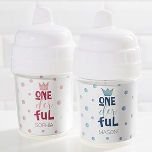 Onederful First Birthday Personalized Baby 5oz Sippy Cup