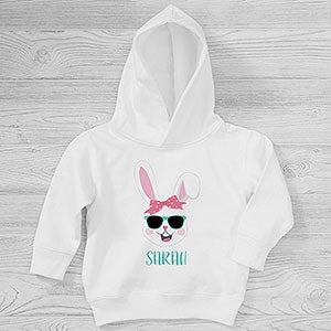 Build Your Own Girl Bunny Personalized Easter Toddler Hooded Sweatshirt