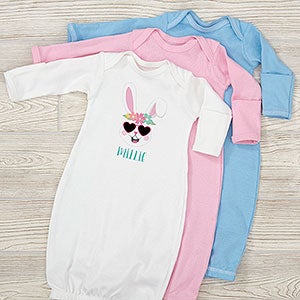 Build Your Own Girl Bunny Personalized Easter Baby Gown