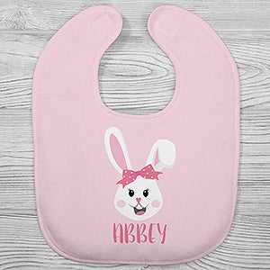 Build Your Own Girl Bunny Personalized Easter Baby Bib