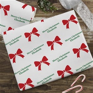 Icon Step & Repeat Personalized Christmas Wrapping Paper Roll - 18ft Roll