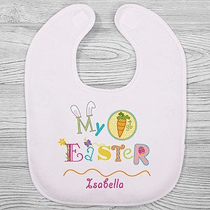 My First Easter Personalized Baby Bib