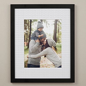 Write Your Own Personalized Matted Frame - 16x20 Vertical