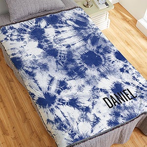 Bold Tie Dye Personalized 56x60 Woven Throw