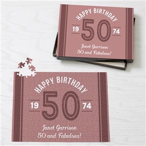 Modern Birthday Personalized Puzzle - 25 Pieces