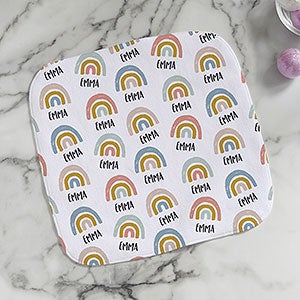 Boho Rainbow Personalized Washcloth