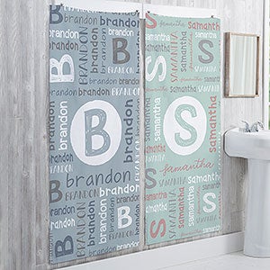 Youthful Name Personalized 35x72 Bath Towel