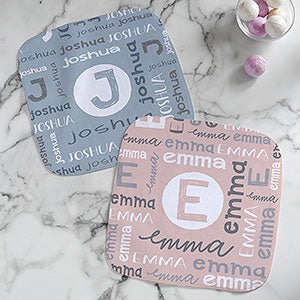 Youthful Name Personalized Washcloth