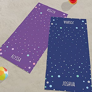 Bubbles Personalized 35x72 Beach Towel