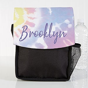 Pastel Tie Dye Personalized Lunch Bag