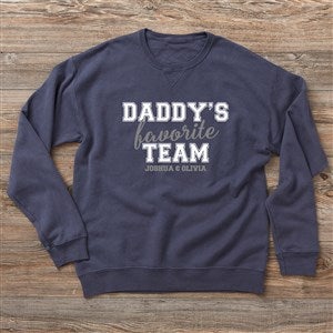 Dad's Favorite Team Personalized Hanes Adult ComfortWash Sweatshirt