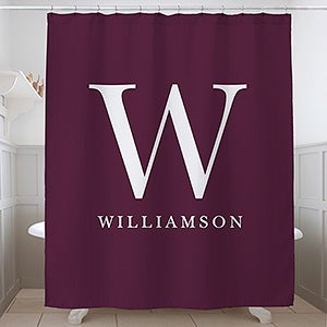 Moody Chic Personalized Shower Curtain