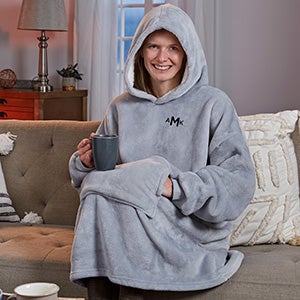 Classic Comfort Personalized Oversized Huggie Hoodie Blankets - 31187